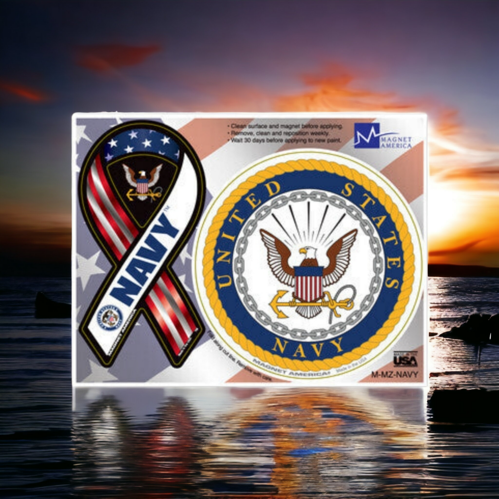 US Navy Magnet Pair