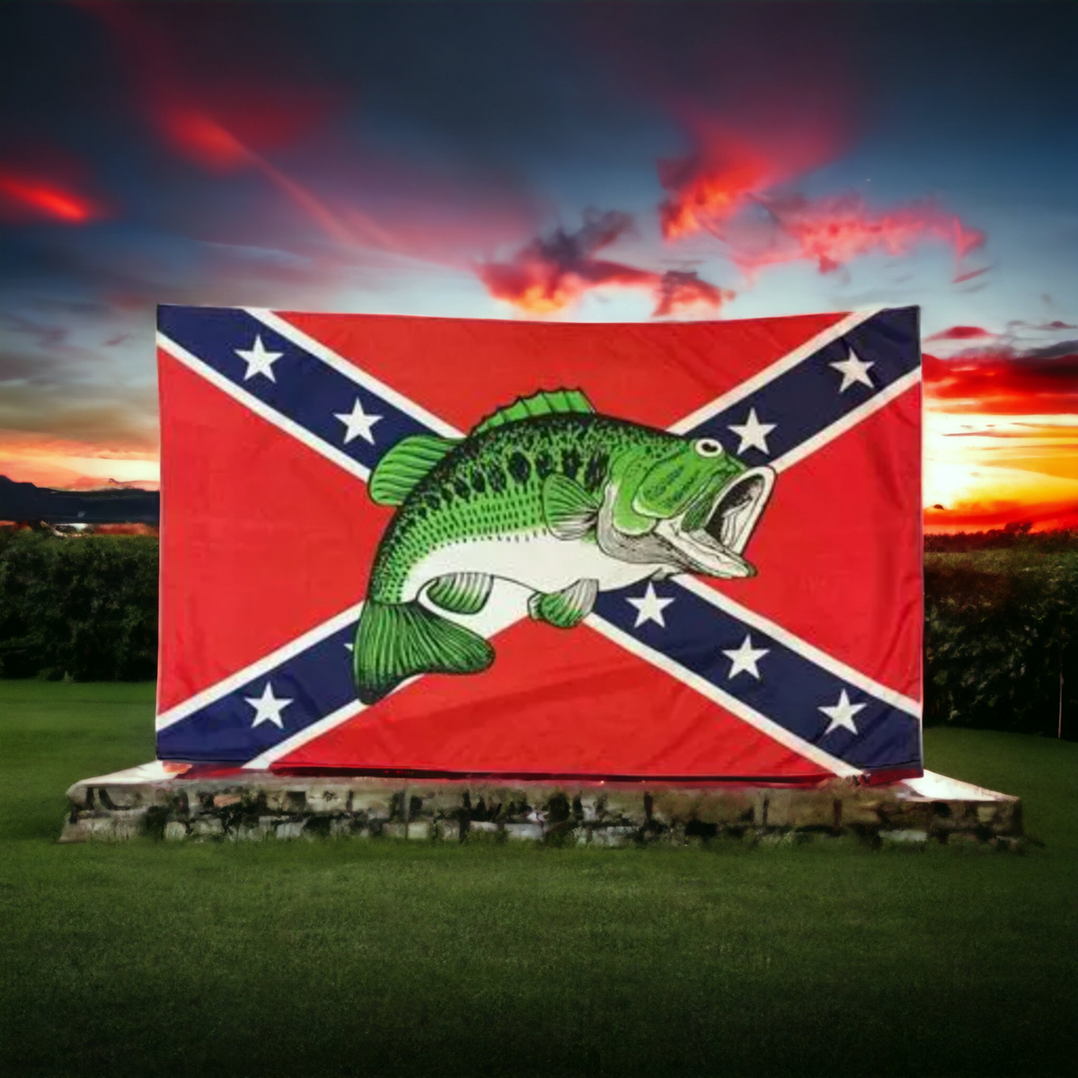 Battle Flag w/ Bass