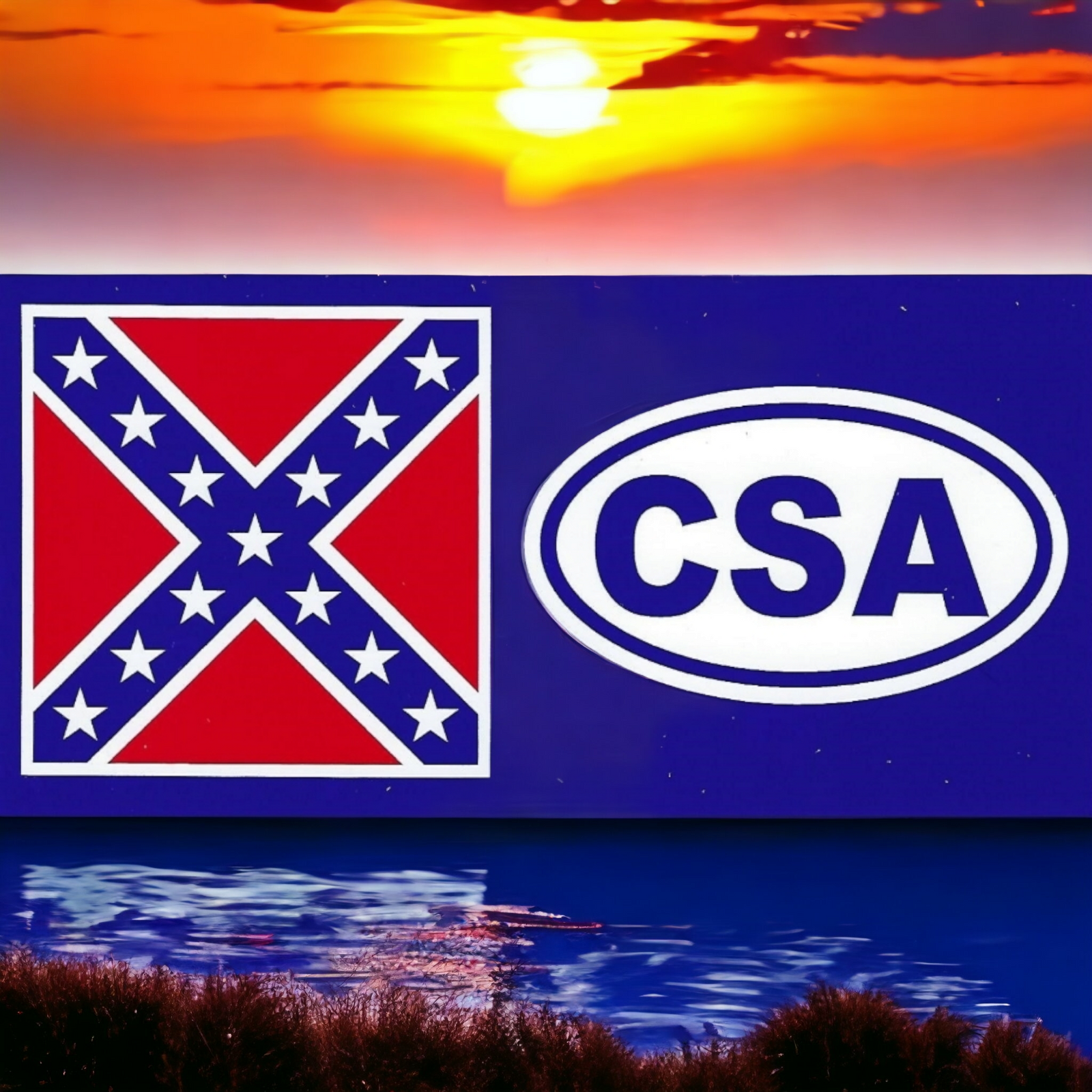CSA / Battle Flag Sticker
