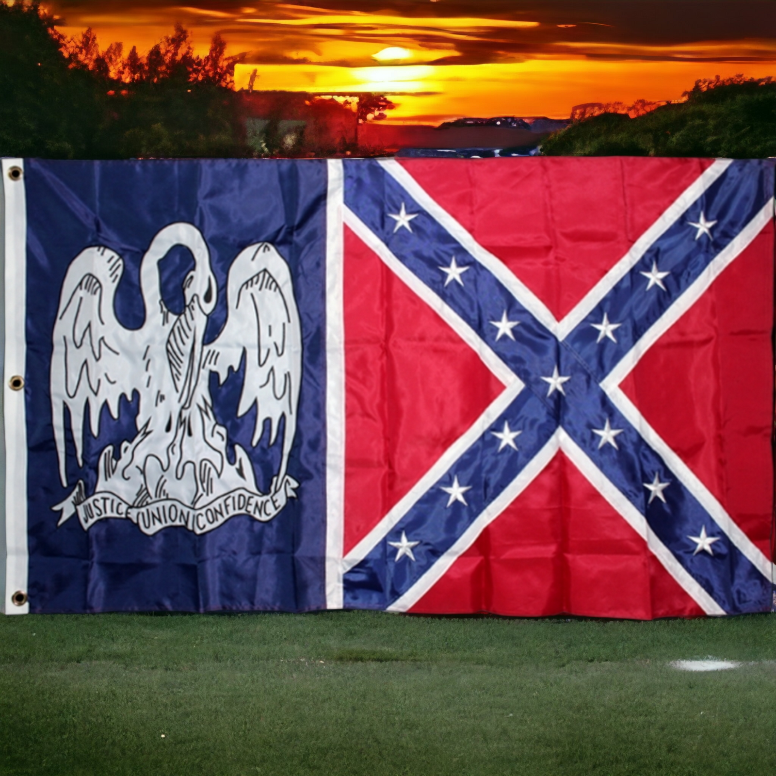 Louisiana Battle Flag Combo