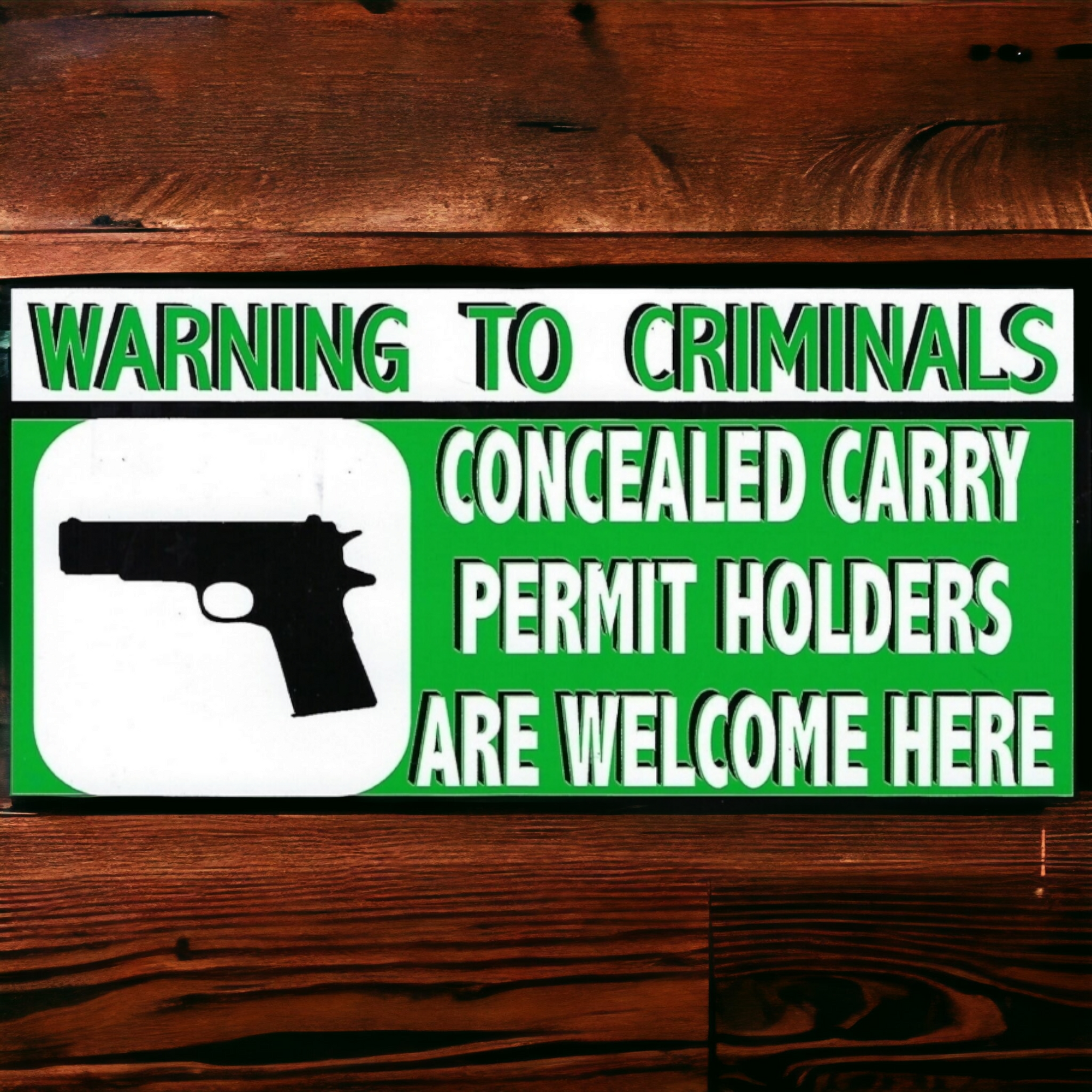 Warning To Criminals Sticker