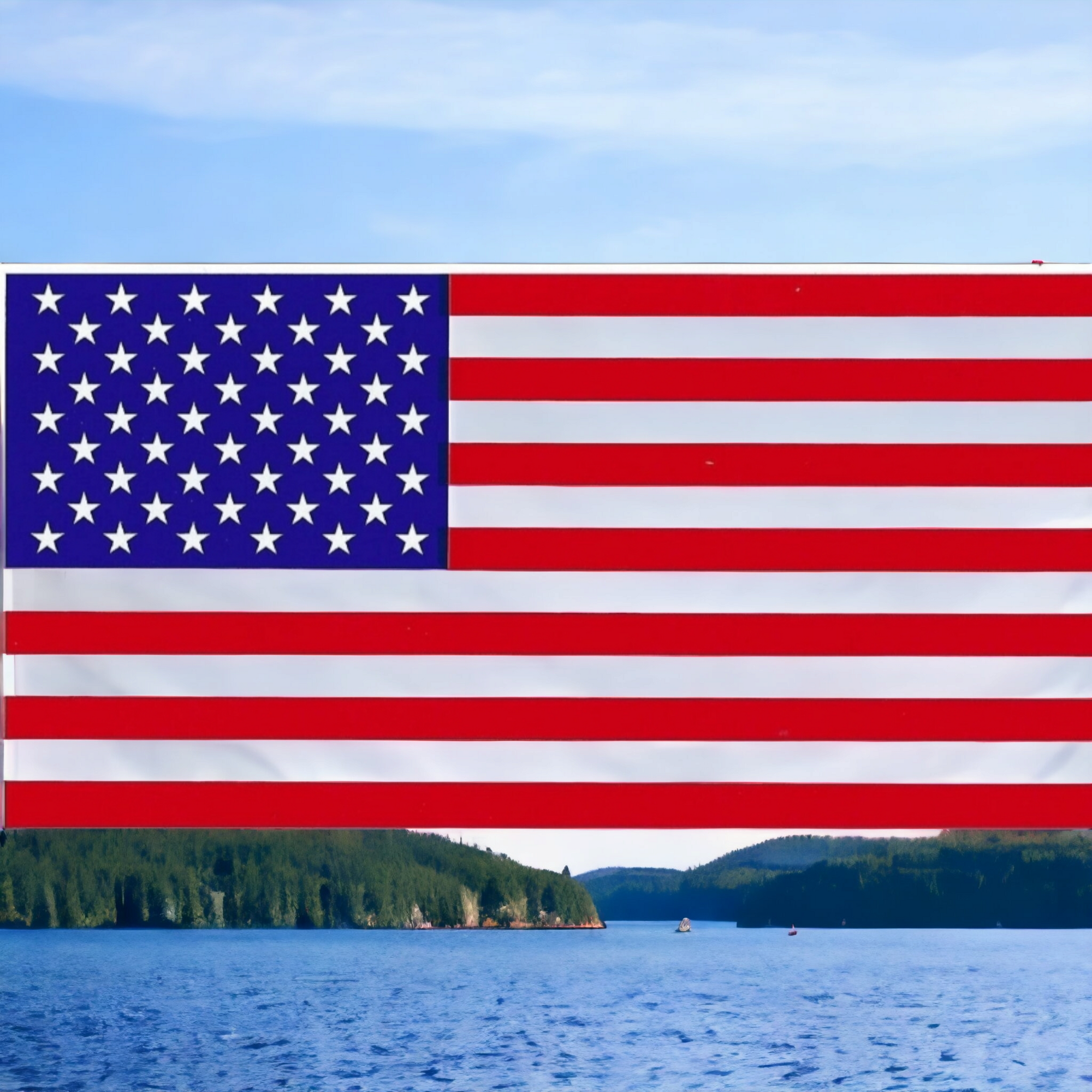 US Flag / American Flag - Rectangle Sticker