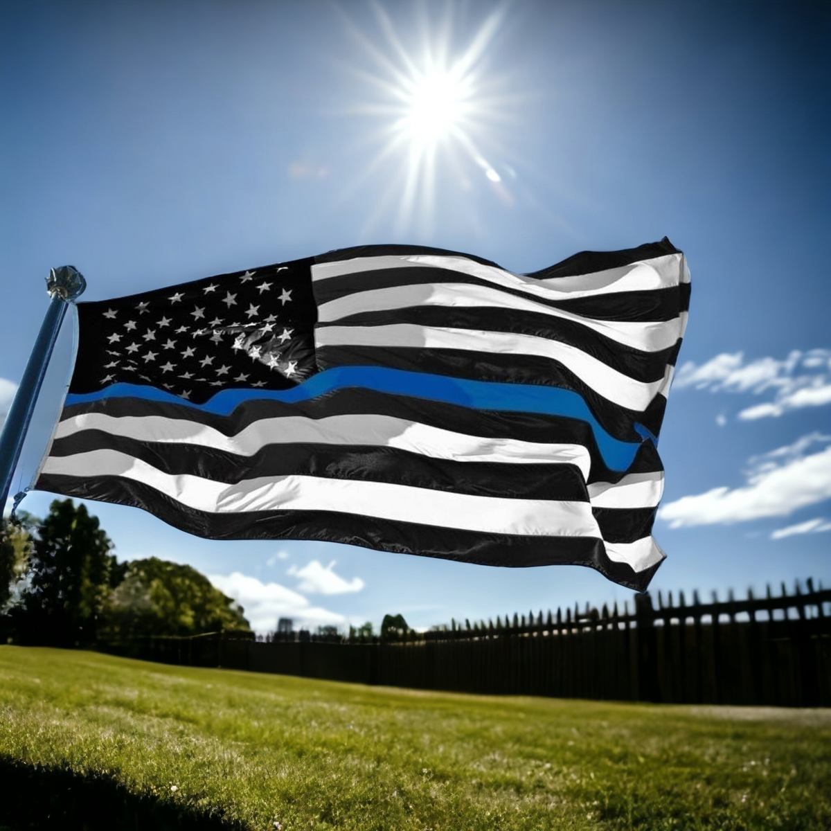 American Flag Blue Lives Matter Flag