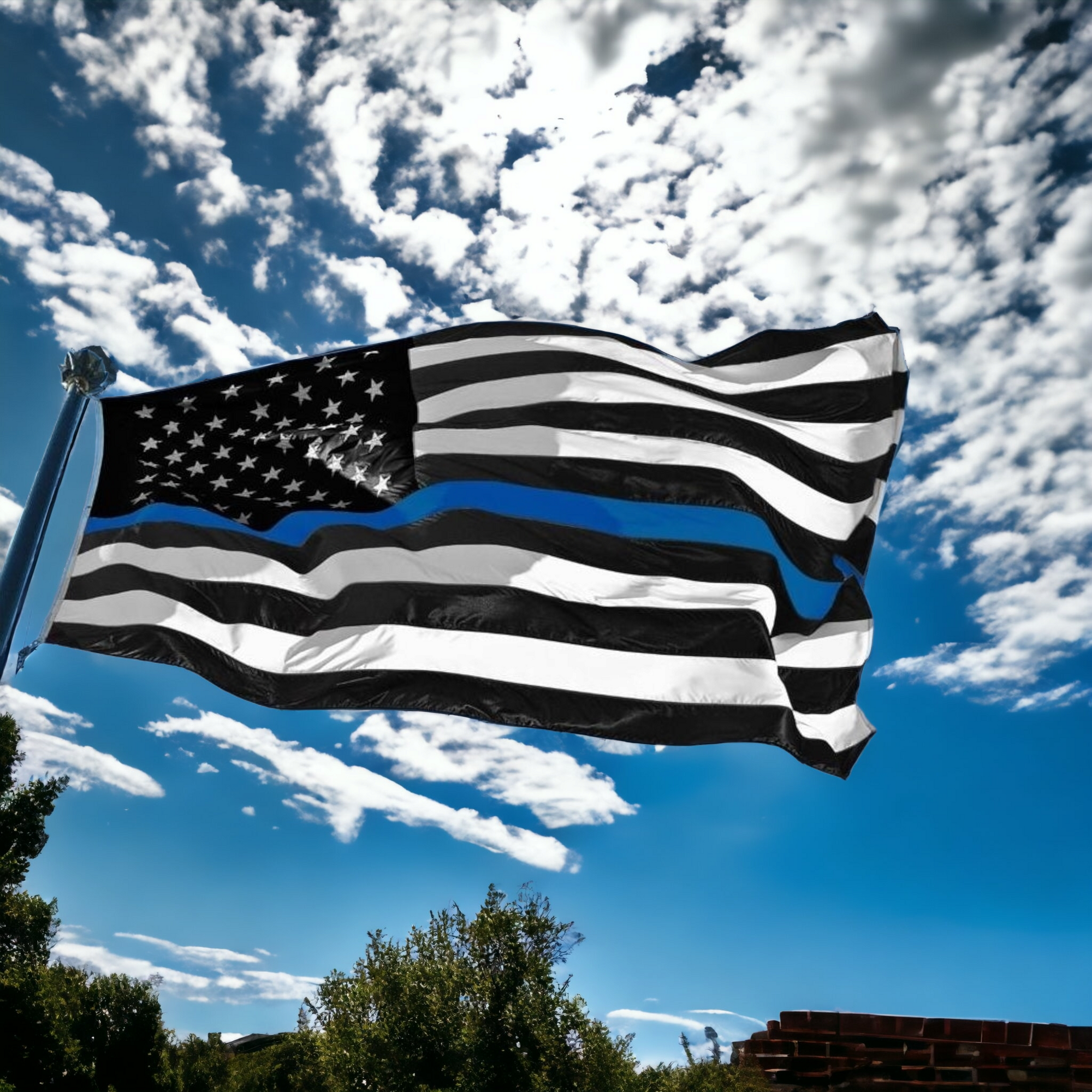 American Flag Blue Lives Matter Flag