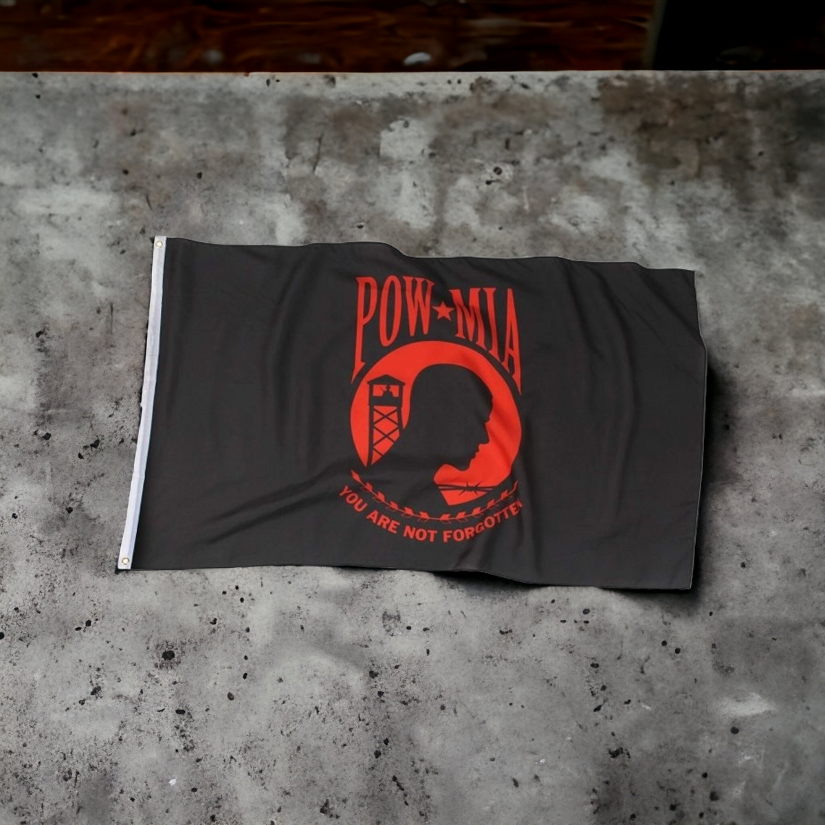 Black and Red POW Flag