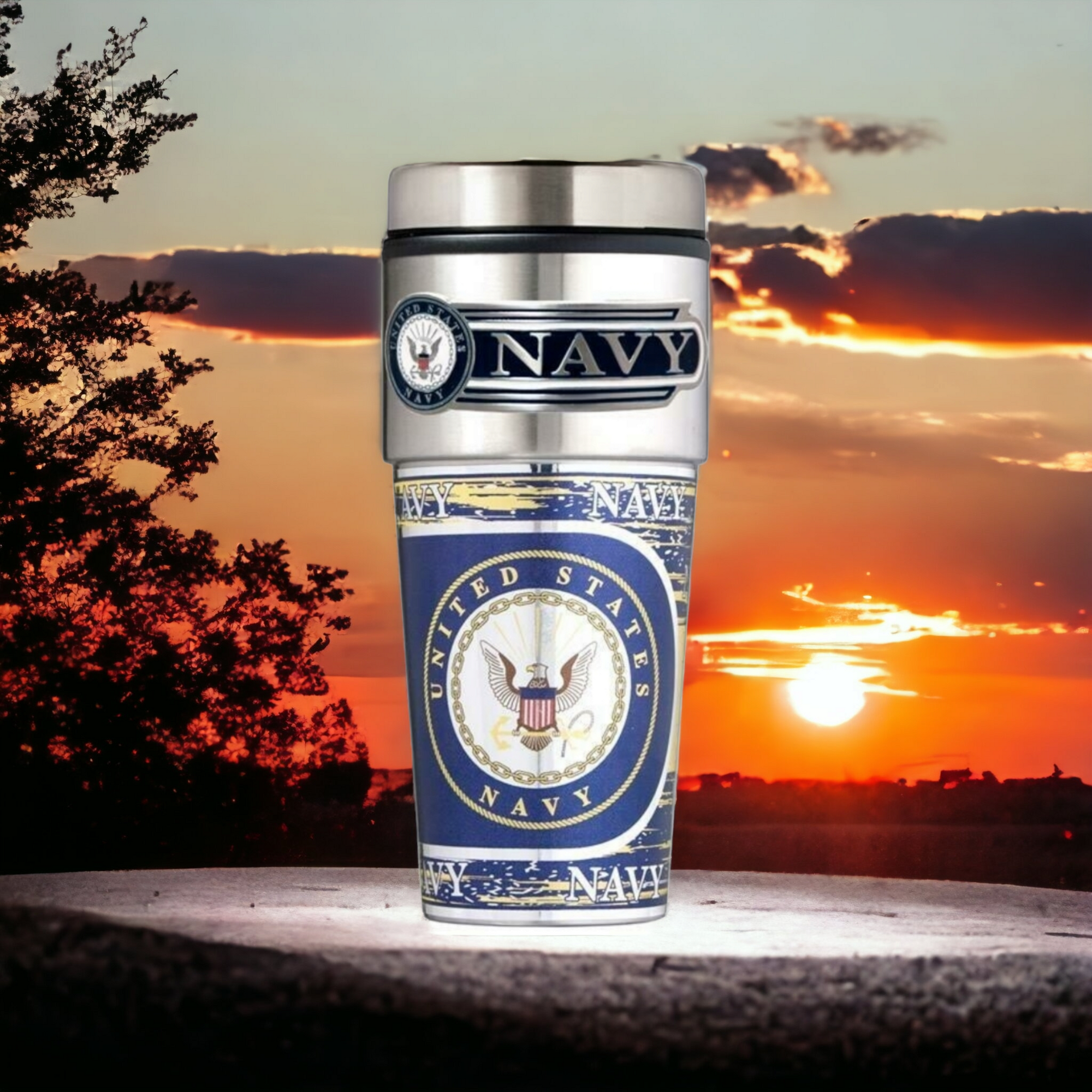 US Navy Stainless Steel 16 oz Tumbler