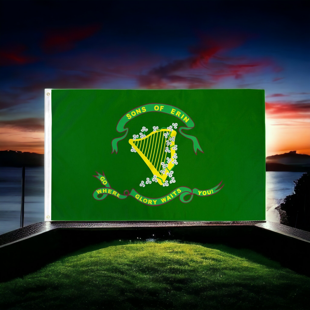 Sons Of Erin Flag - 10th Tennessee Regiment