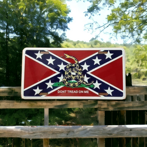 DTOM Battle Flag License Plate