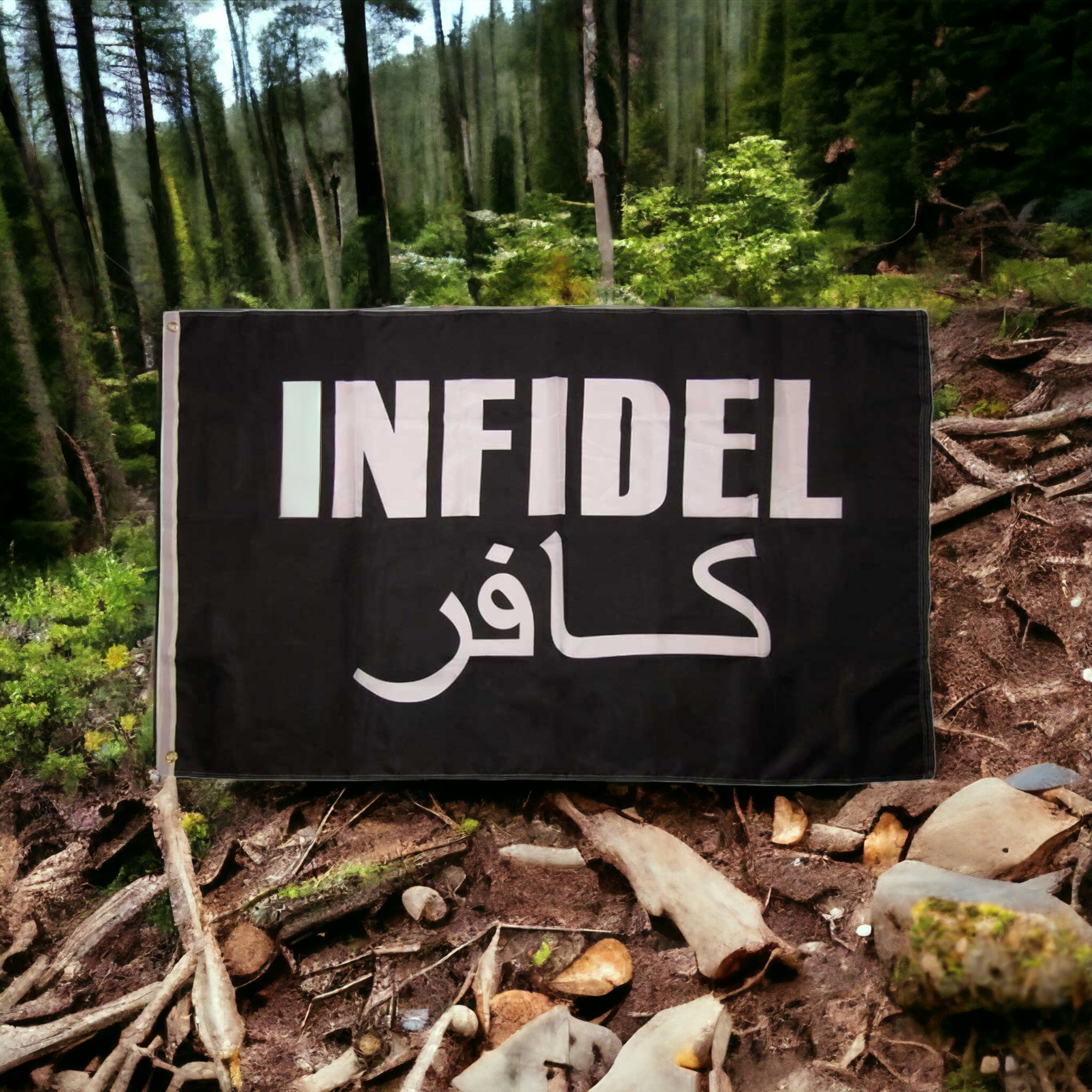 Infidel Flag - Black