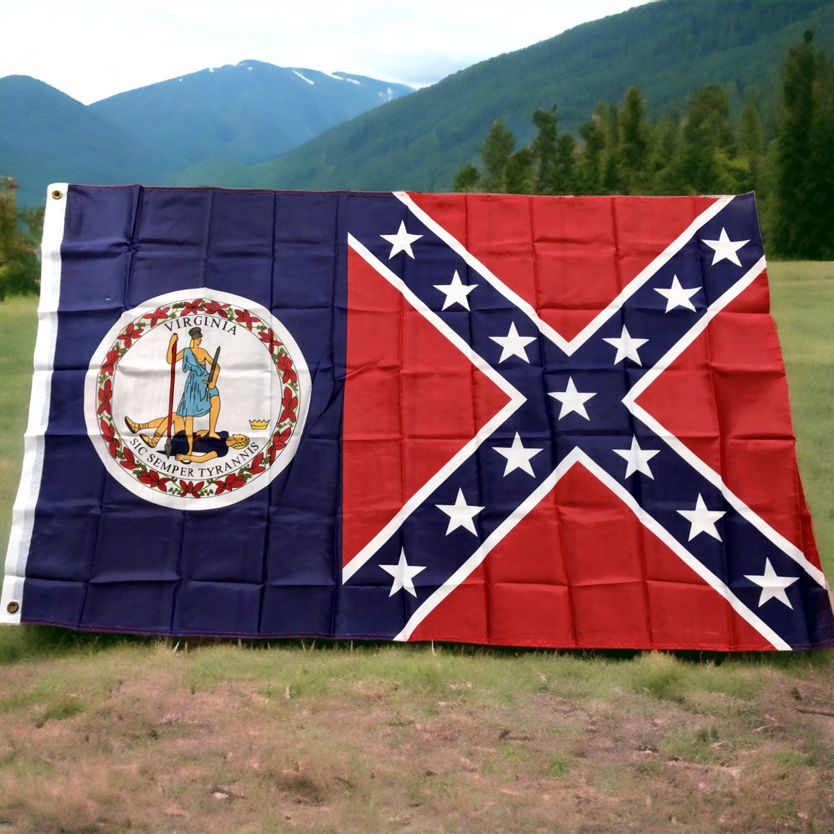 Virginia Battle Flag Combo