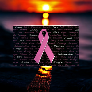Black Pink Ribbon (Breast Cancer Awareness) Flag