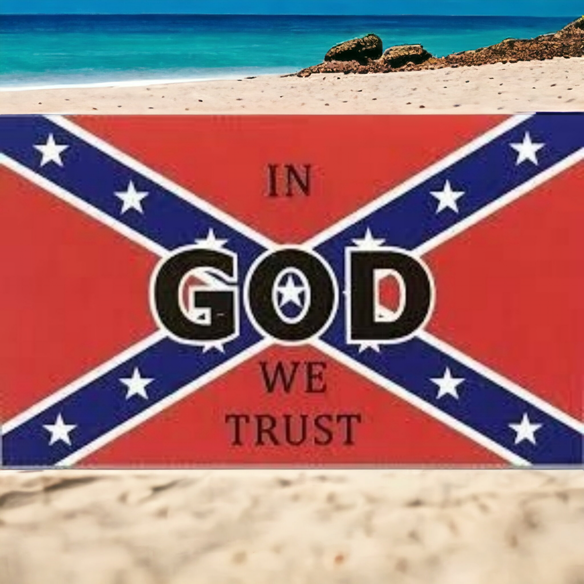 In God We Trust Battle Flag