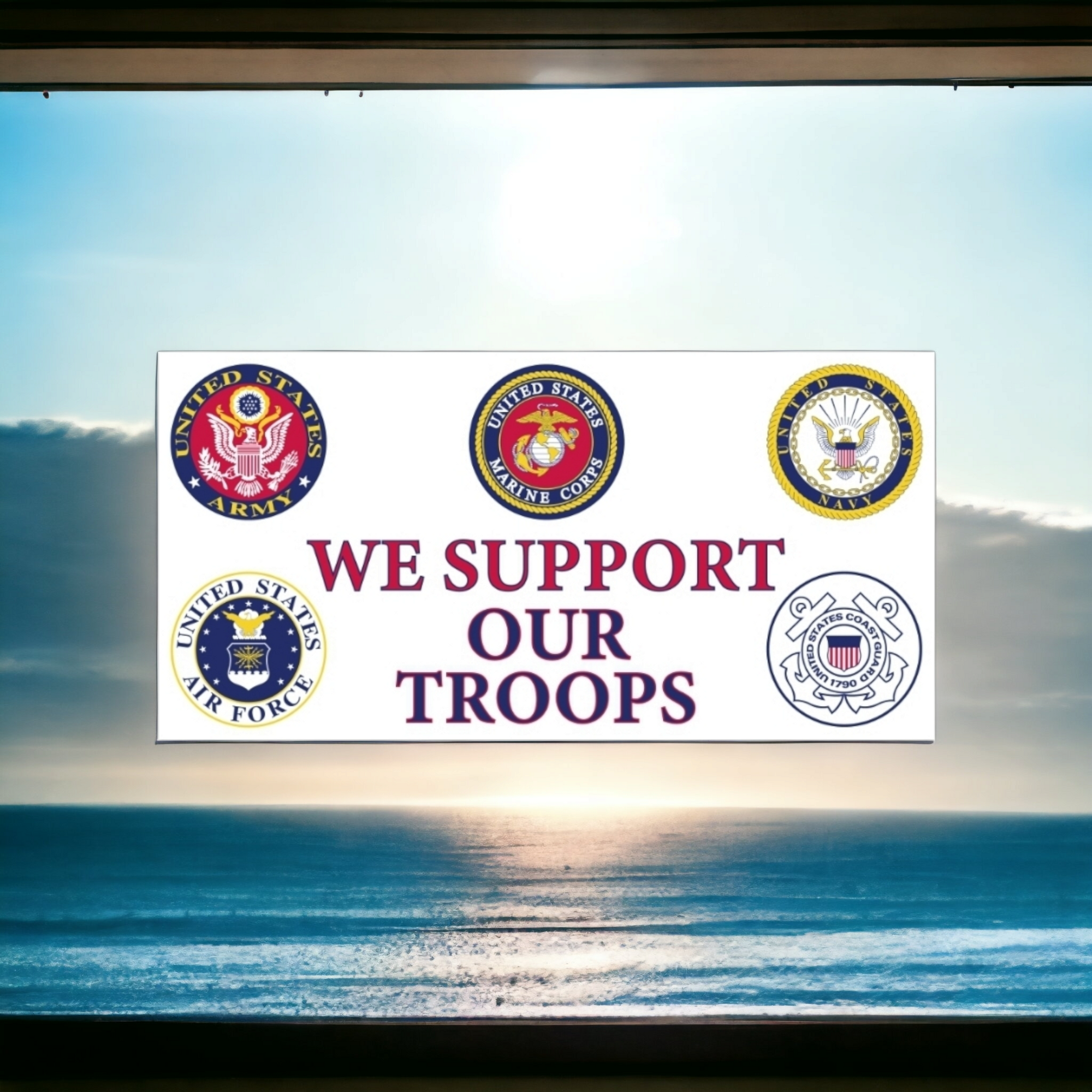 We Support Our Troops Sticker