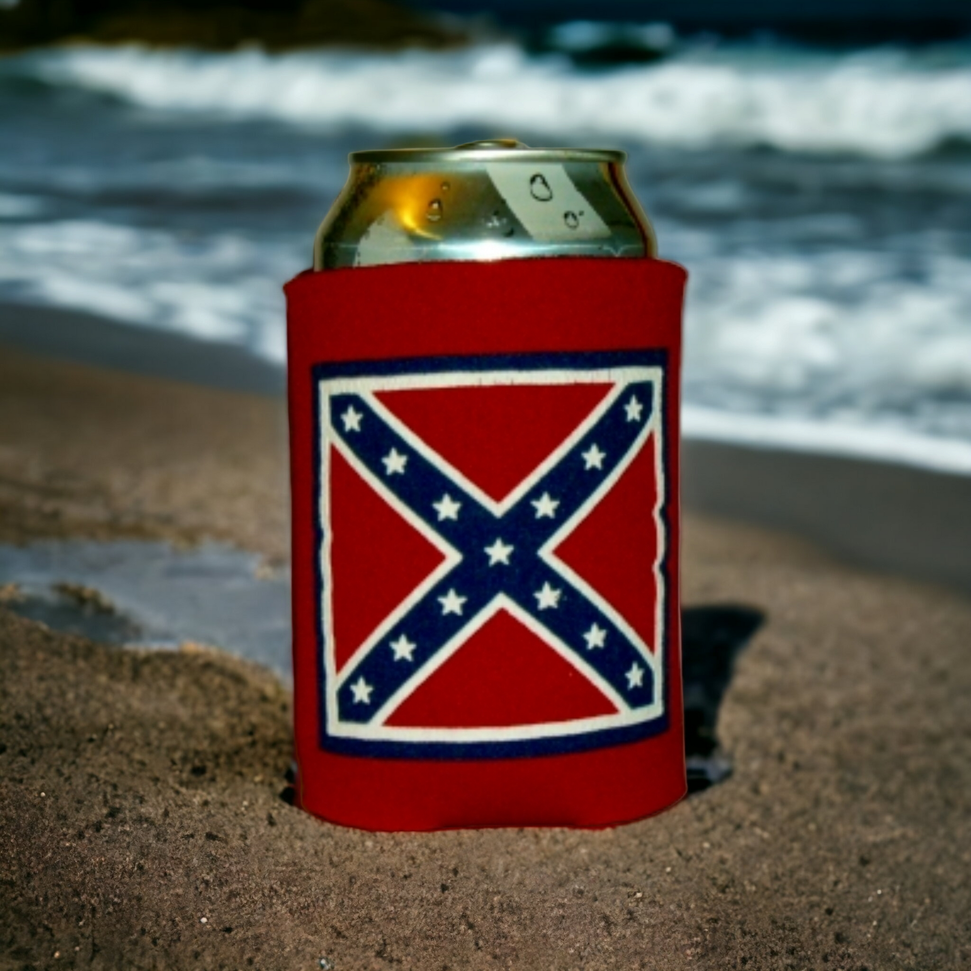 Battle Flag Can Coozie