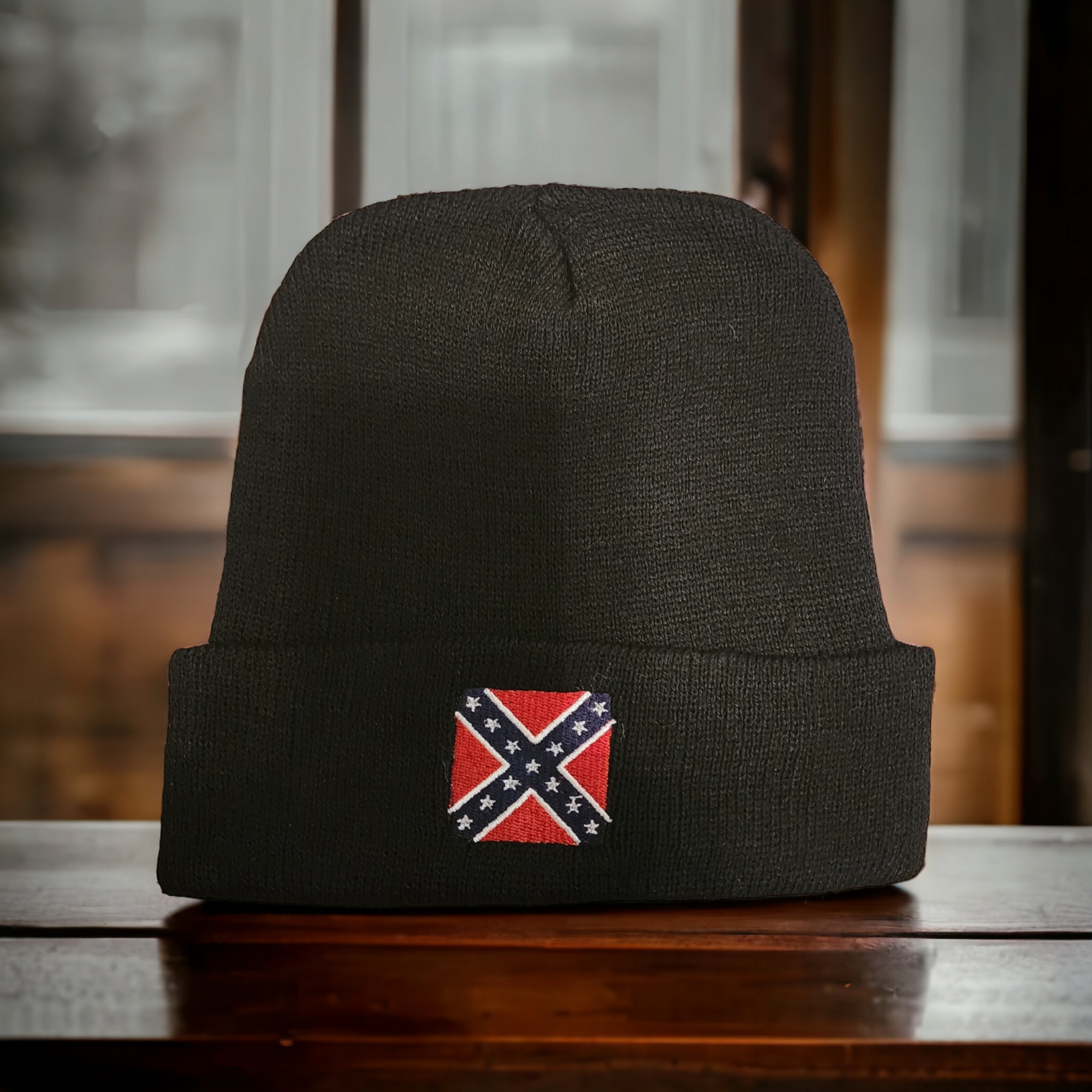 Battle Flag Beenie Cap (Black)