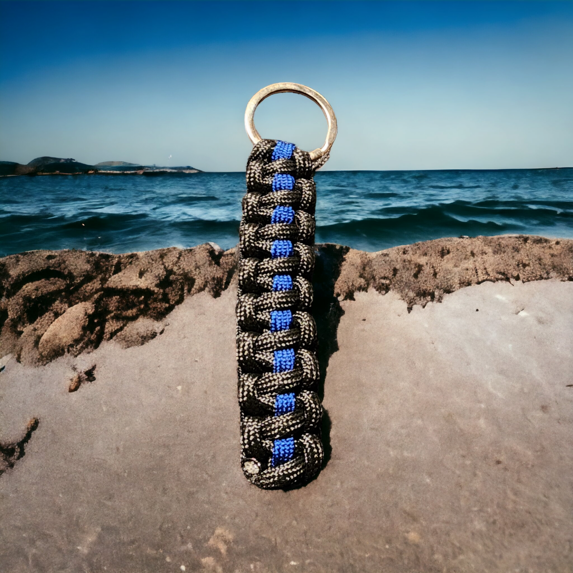 Paracord Keychain - Blue Lives Matter