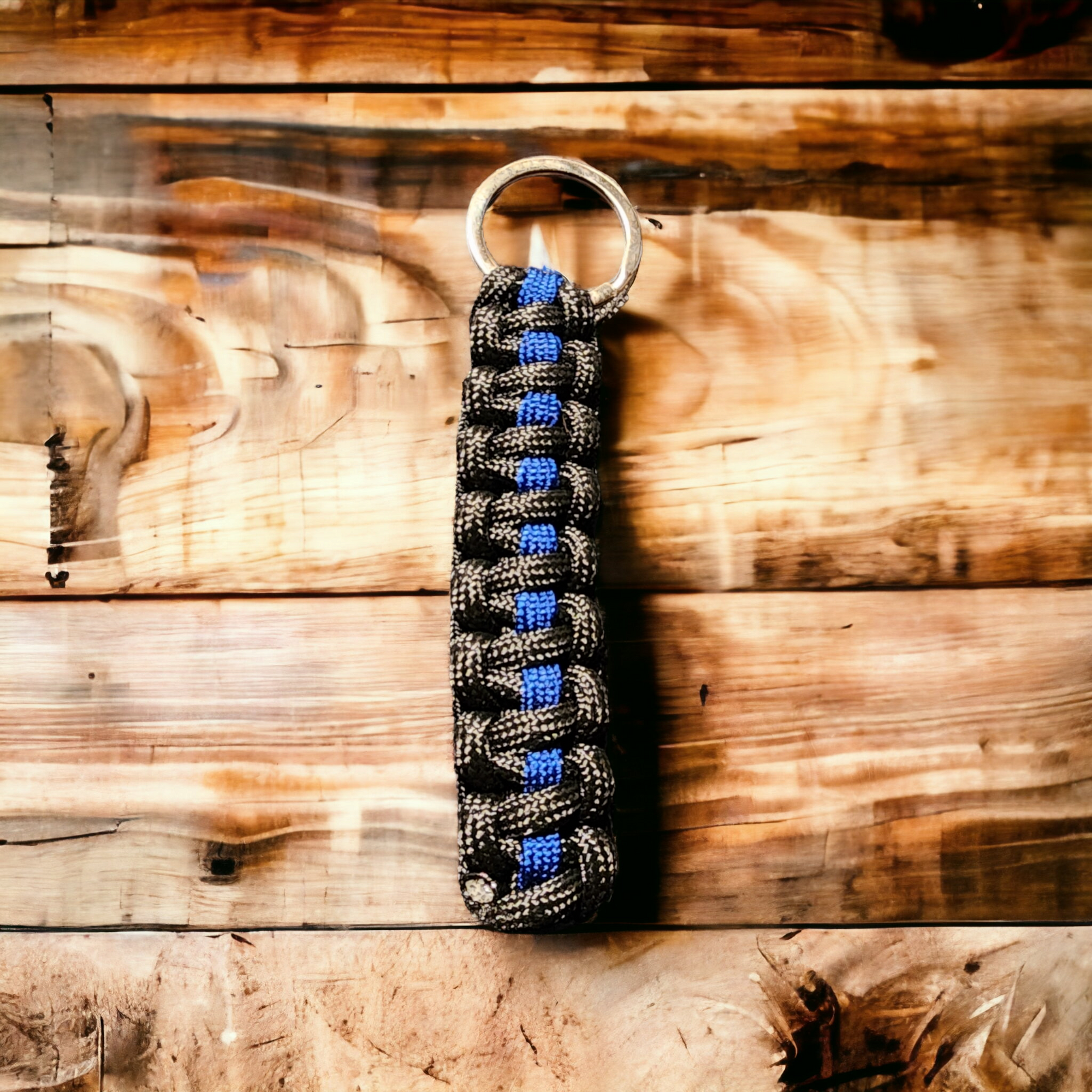 Paracord Keychain - Blue Lives Matter