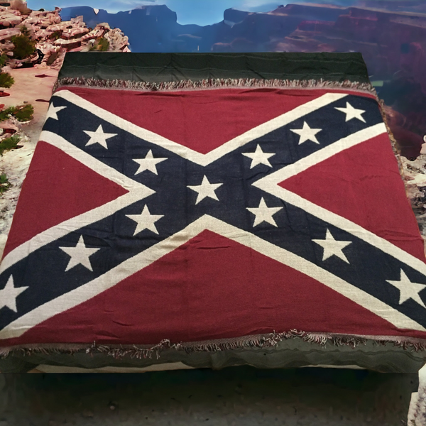 King size rebel flag qualiy blanket