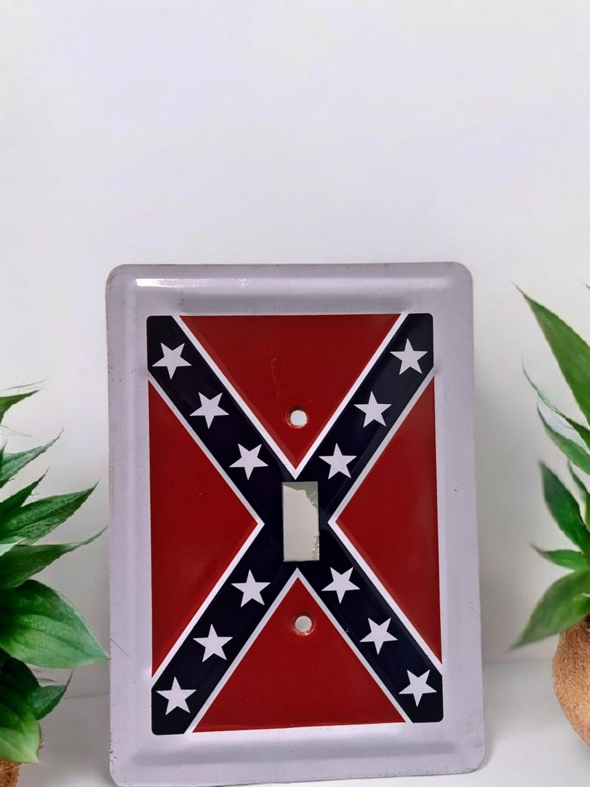 Battle Flag Metal Light Switch Plate Cover