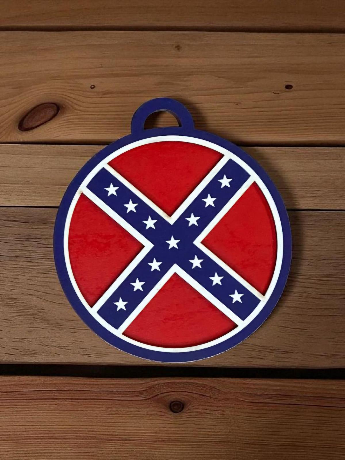 Battle Flag Christmas Wooden Ornament