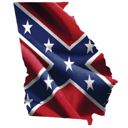 Georgia Battle Flag - Sticker by Dixie Outfitters®