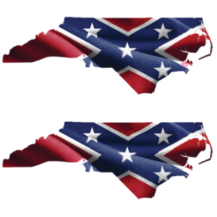 North Carolina Battle Flag - Sticker by Dixie Outfitters®