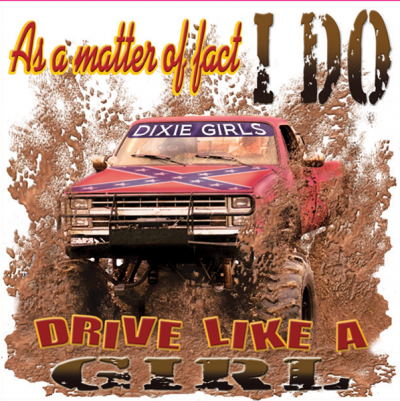 I Do Drive Like A Girl Square Sticker by Dixie Outfitters®