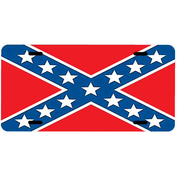 Vibrant Battle Flag Car Tag By Dixie Outfitters®