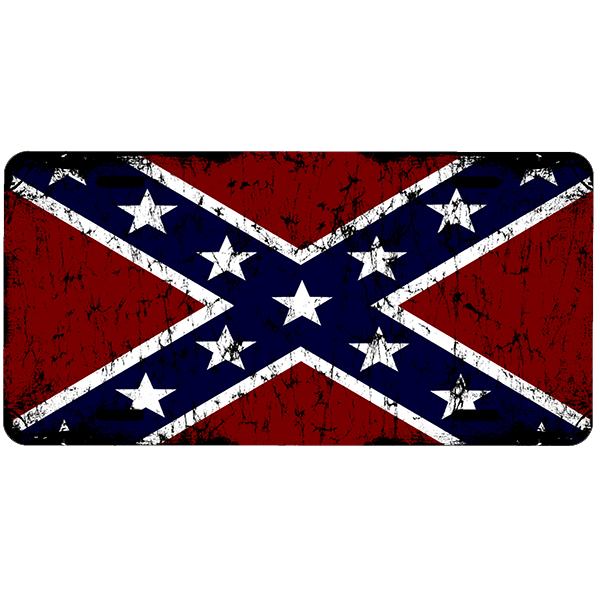 Tattered Battle Flag Car Tag By Dixie Outfitters®