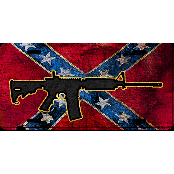 Second Amendment Battle Flag Car Tag By Dixie Outfitters®