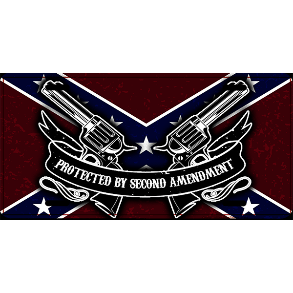 Protected By The Second Amendment Car Tag By Dixie Outfitters®
