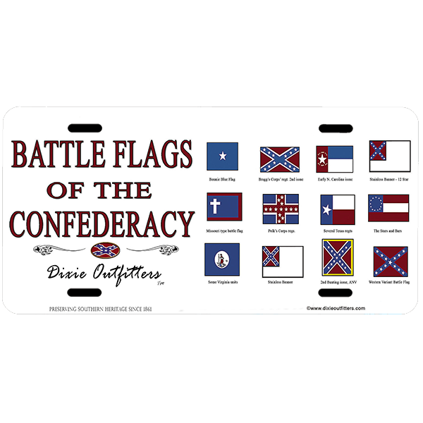 Battle Flags Car Tag By Dixie Outfitters®