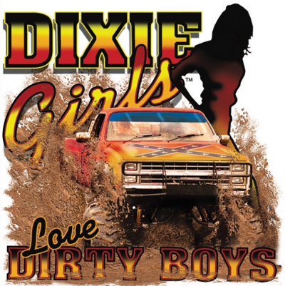 Dixie Girls Love Dirty Boys Square Sticker by Dixie Outfitters®