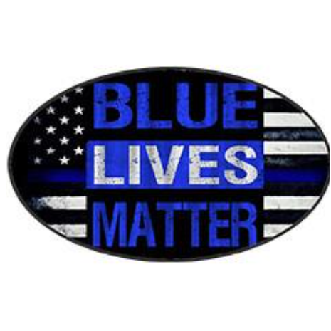 Blue Lives Matter - Oval Sticker by Dixie Outfitters®