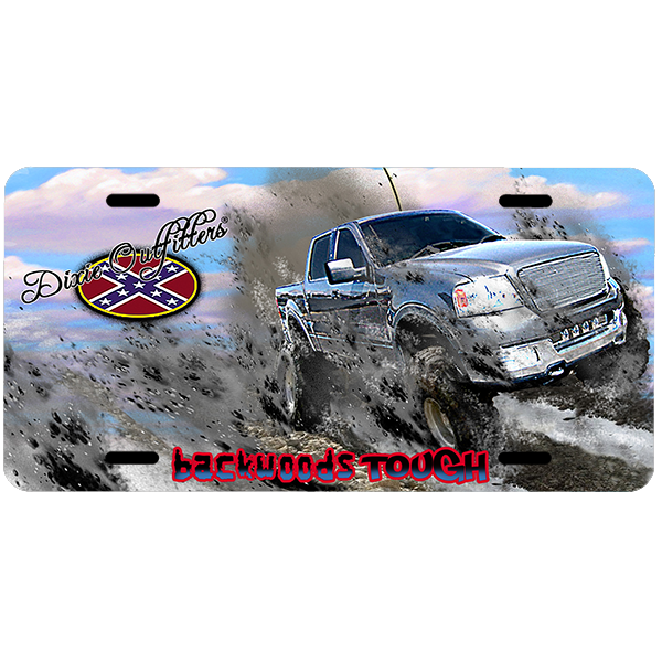 Backwoods Tough Aluminum Car Tag by Dixie Outfitters®