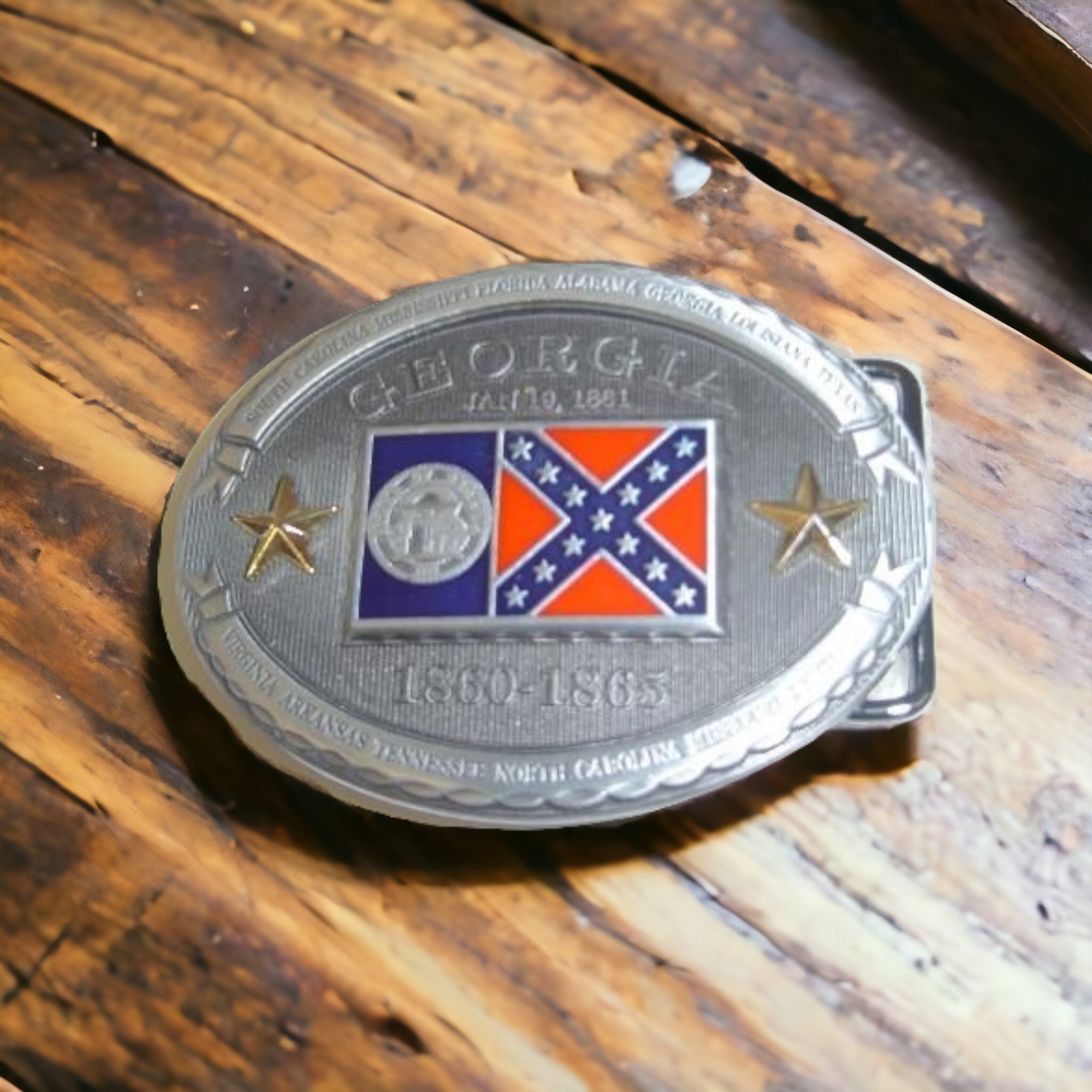 State Of Georgia Belt Buckle