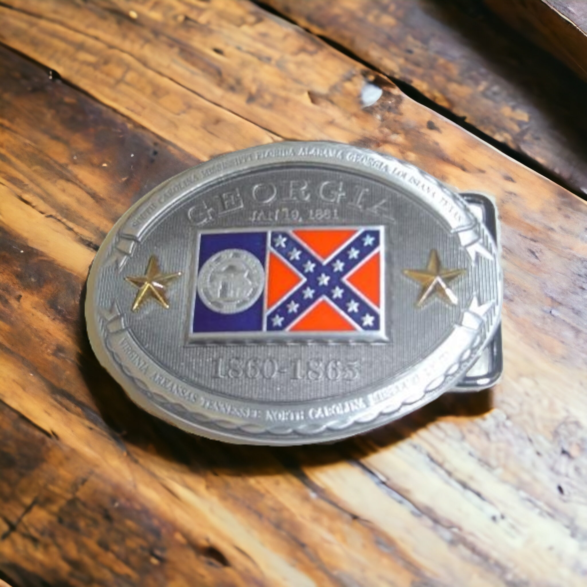 State Of Georgia Belt Buckle CSA II s Rebel Corner