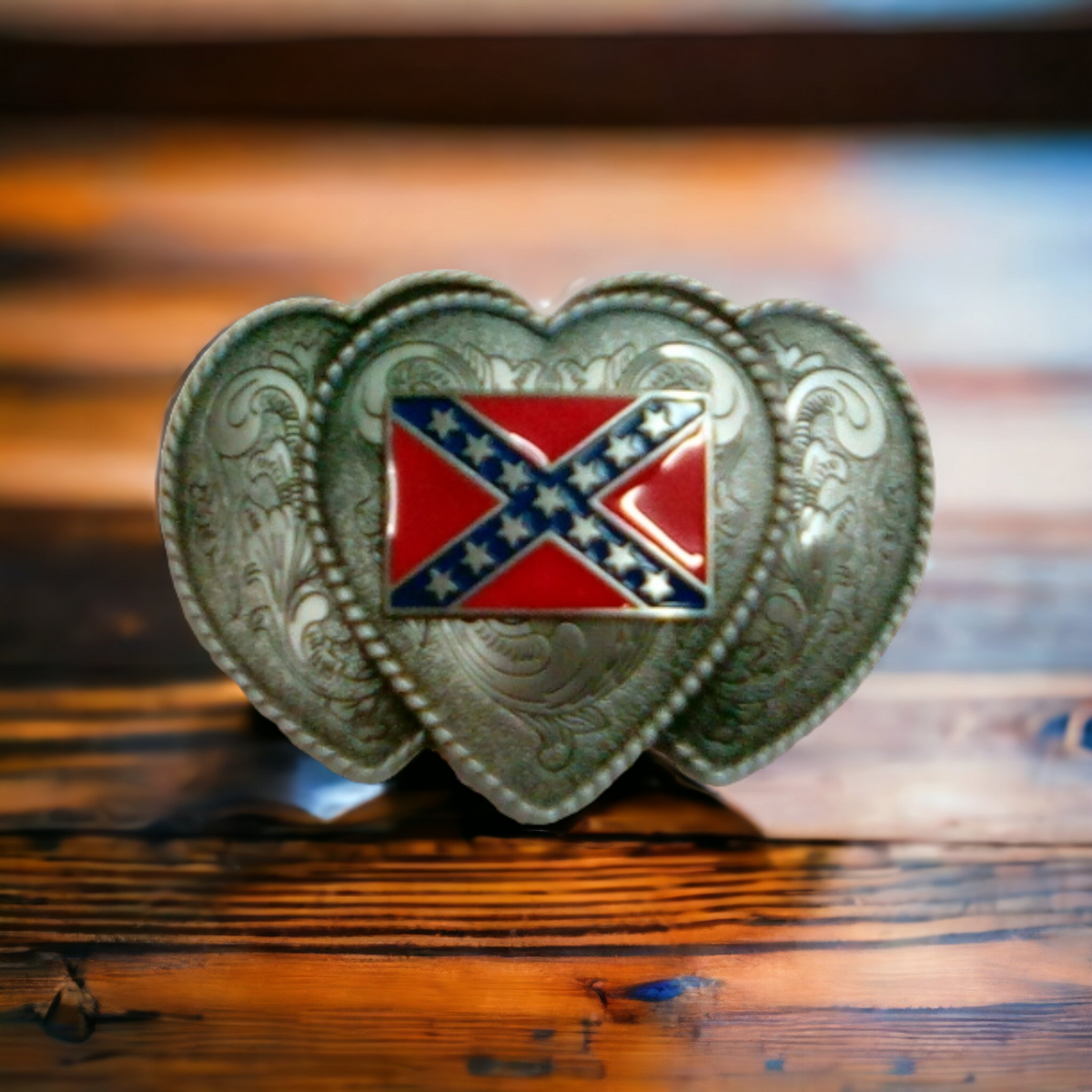 Triple Heart Belt Buckle