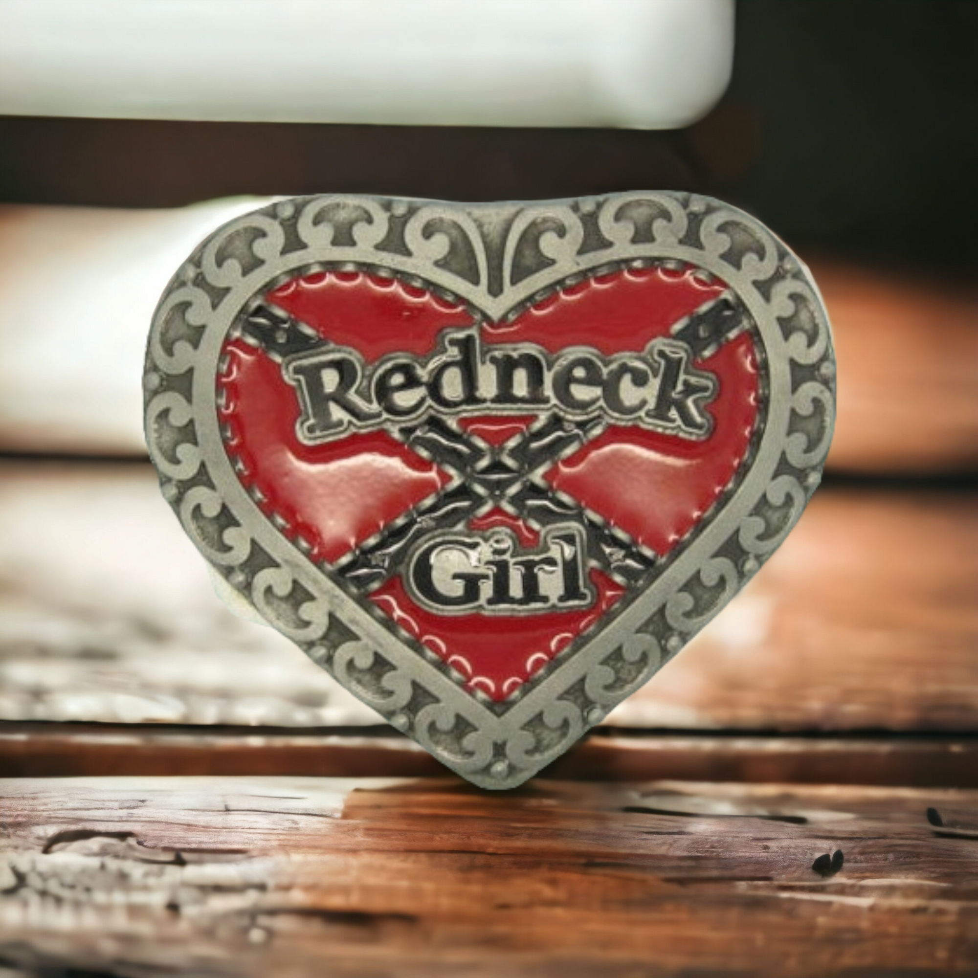 Redneck Girl Heart Belt Buckle