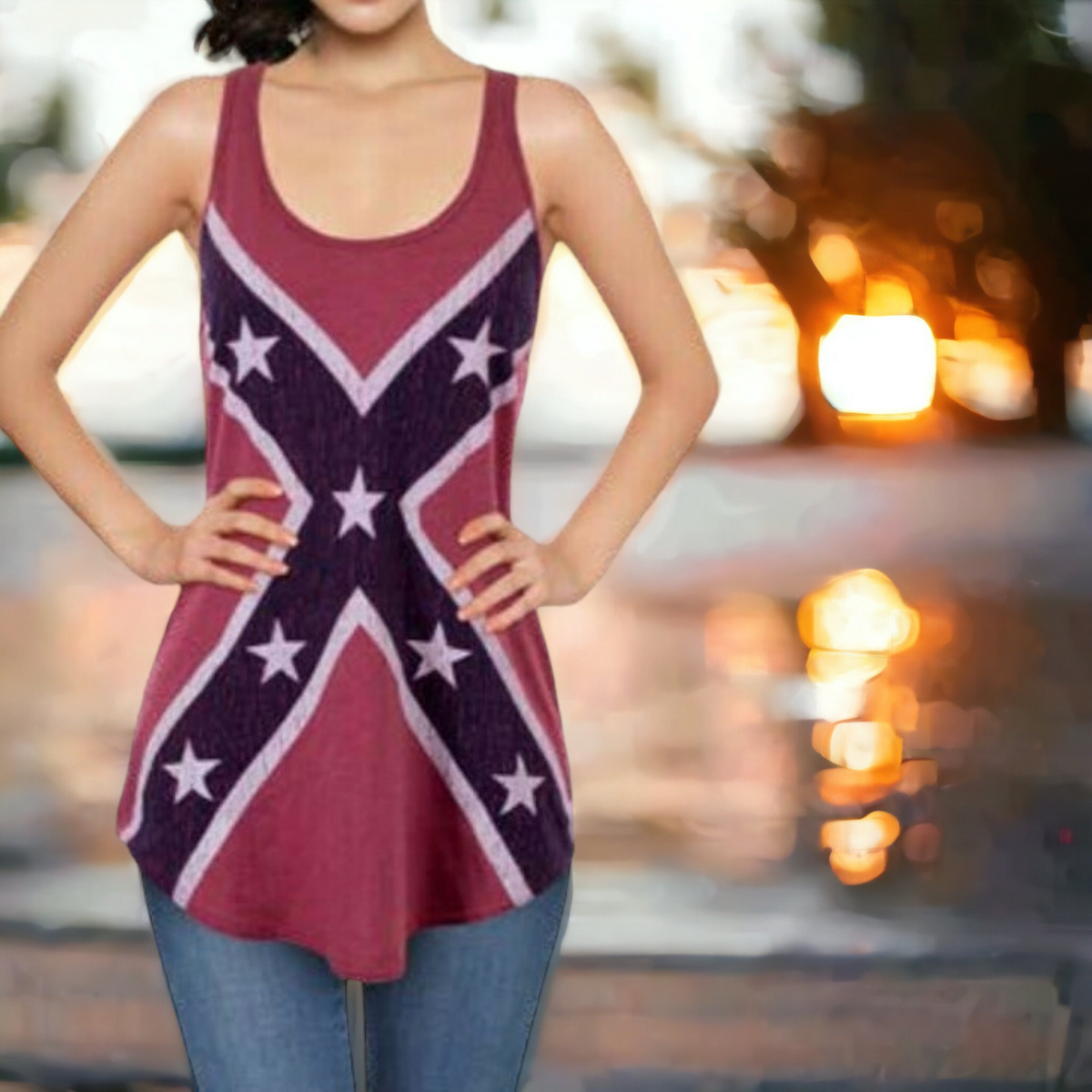 Battle Flag Ladies T-Shirt