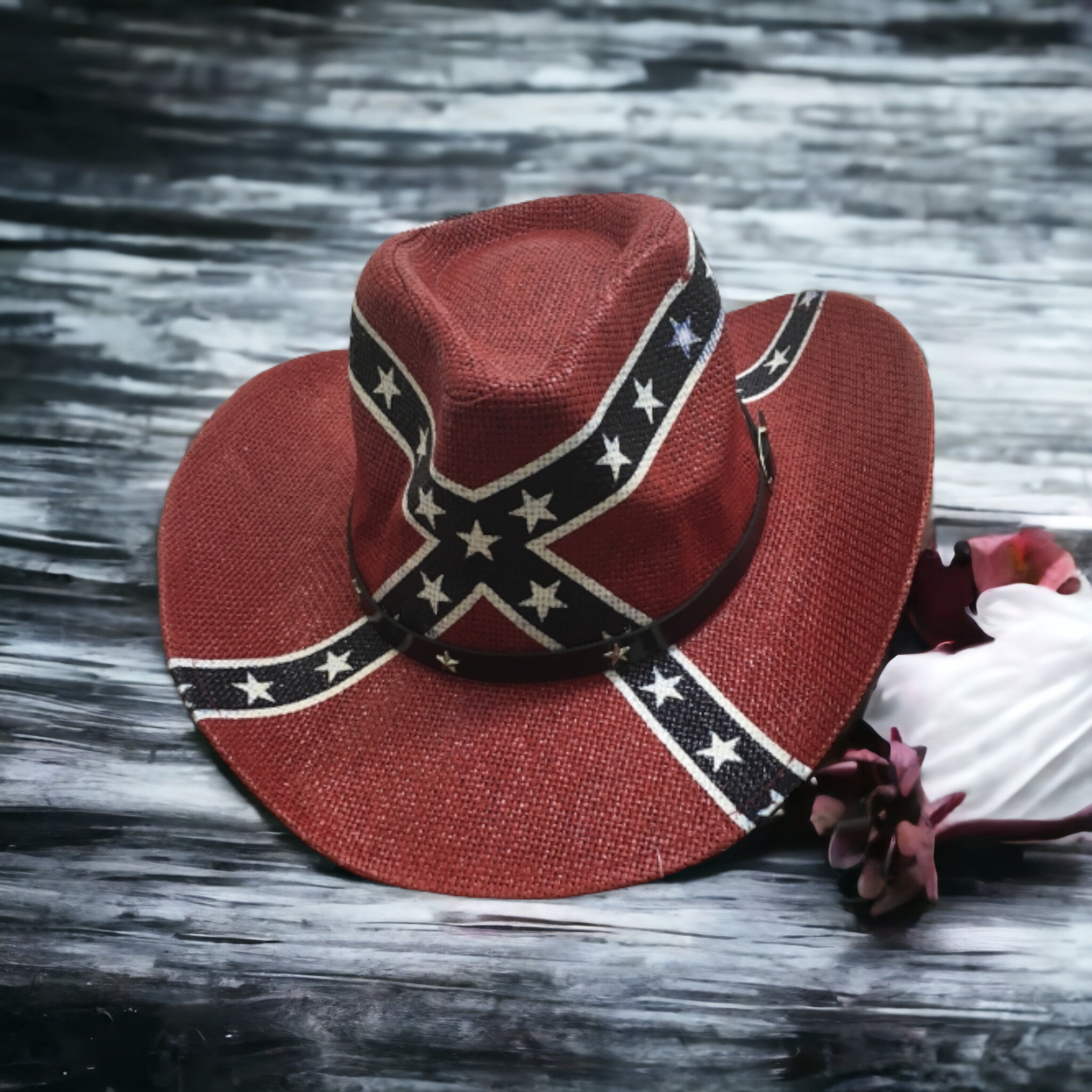 Confederate flag online cowboy hat