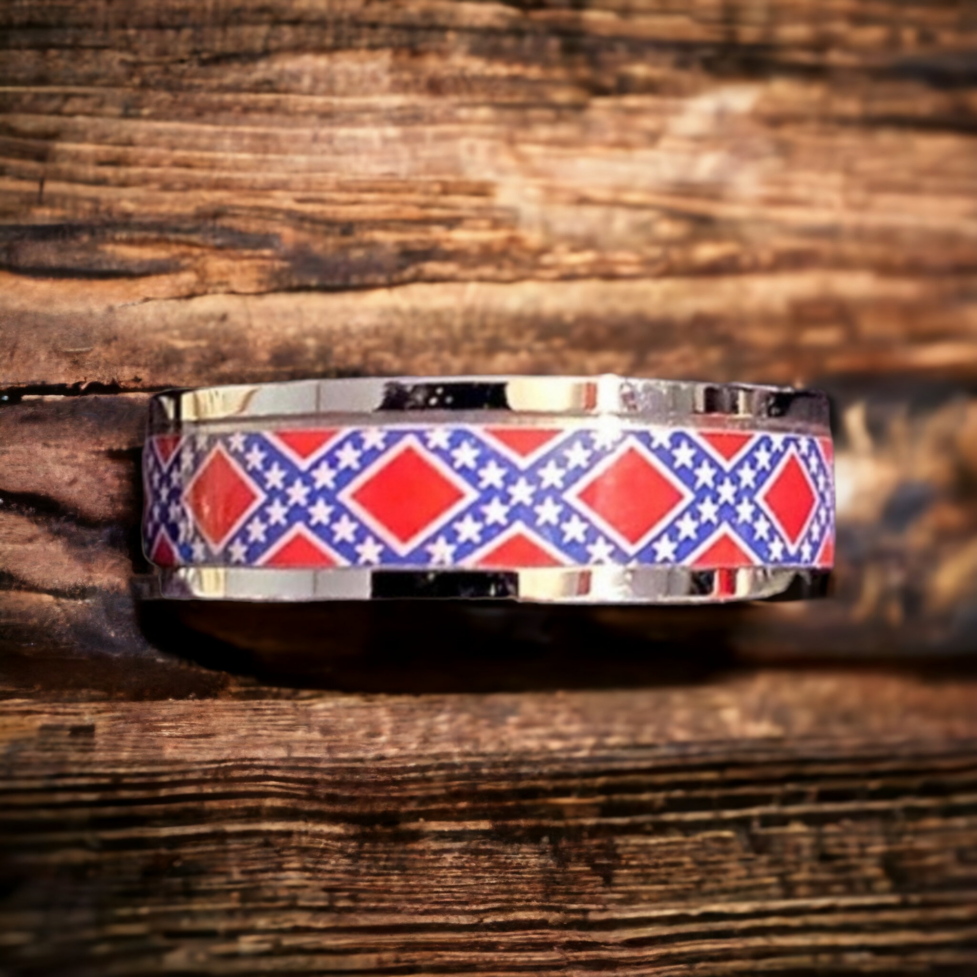 Battle Flag Ring - Wedding Band