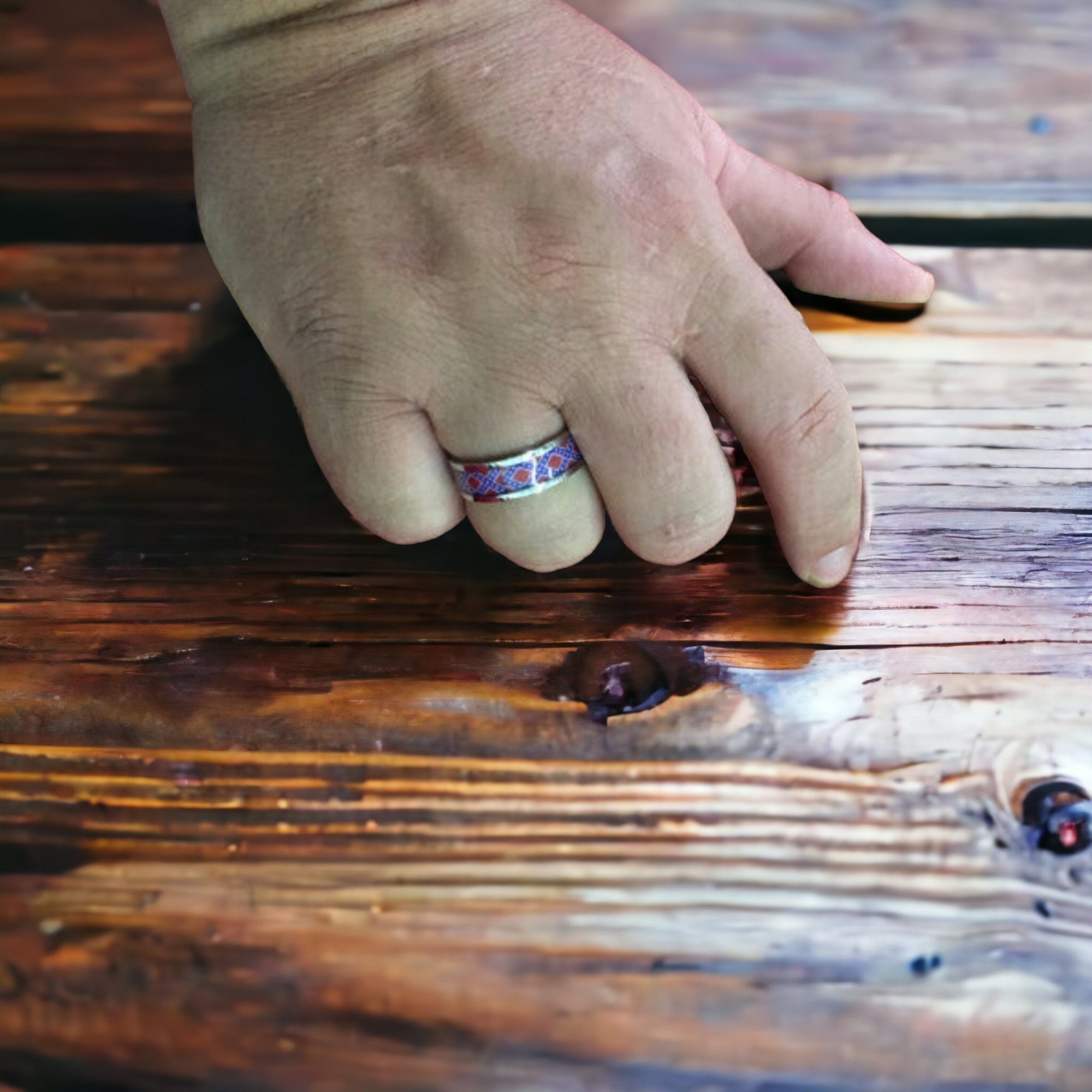 Battle Flag Ring - Wedding Band