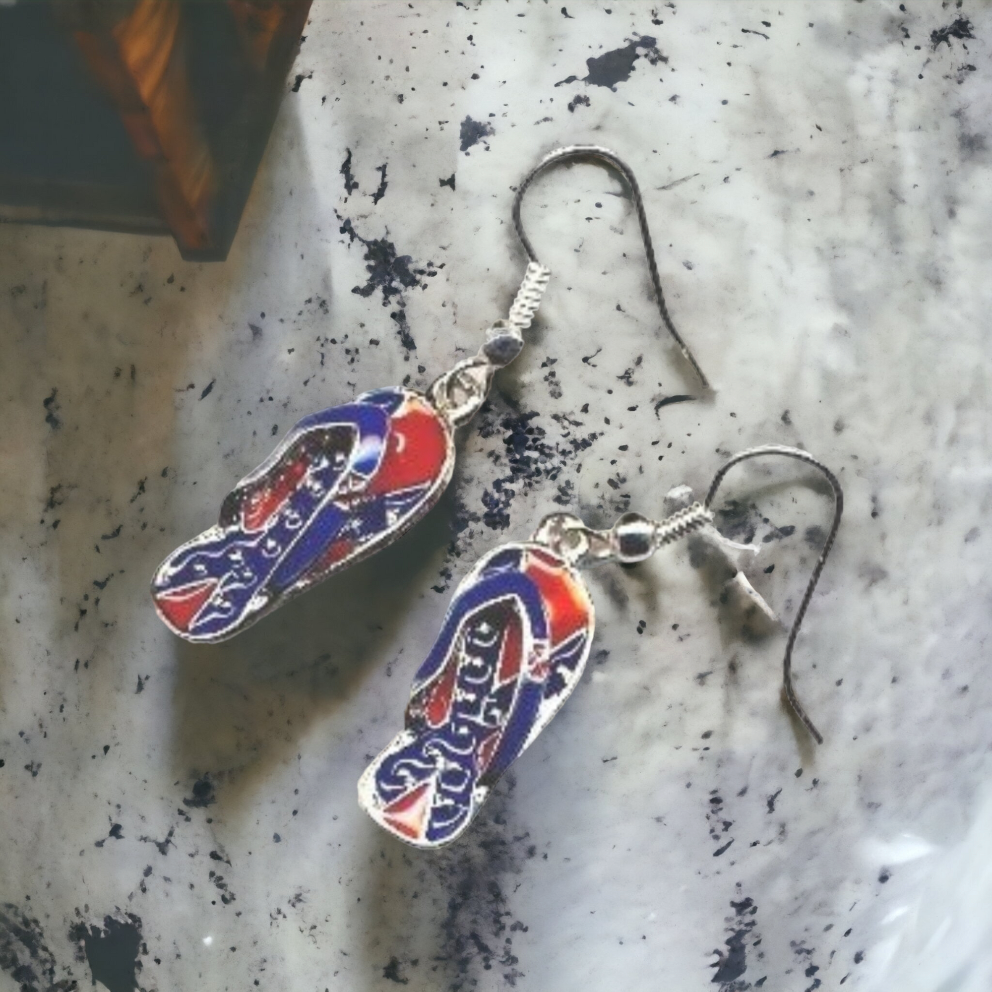 Battle Flag Flip Flop Earrings