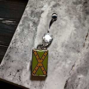 Battle Flag Subdued Belly Ring