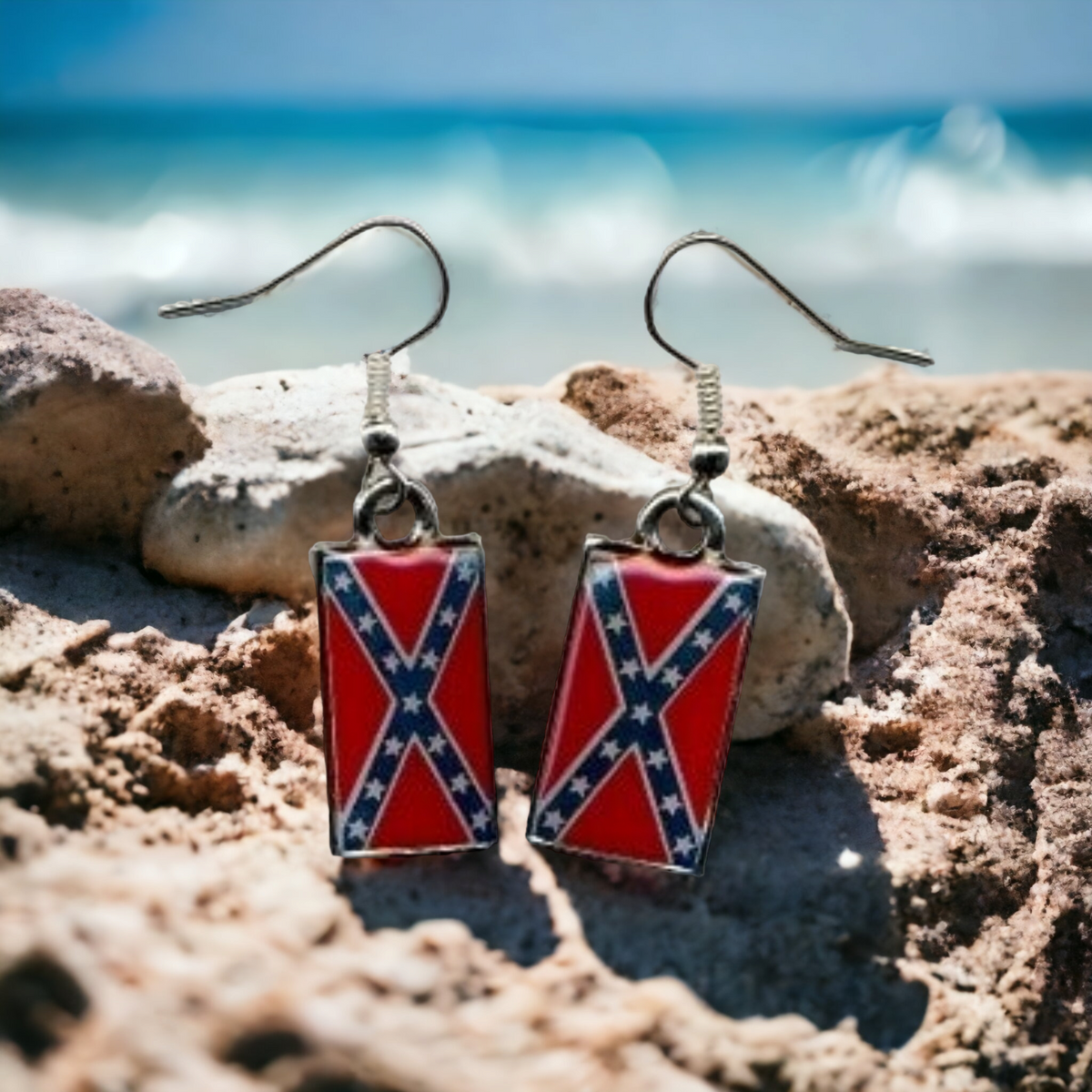 Battle Flag Earrings