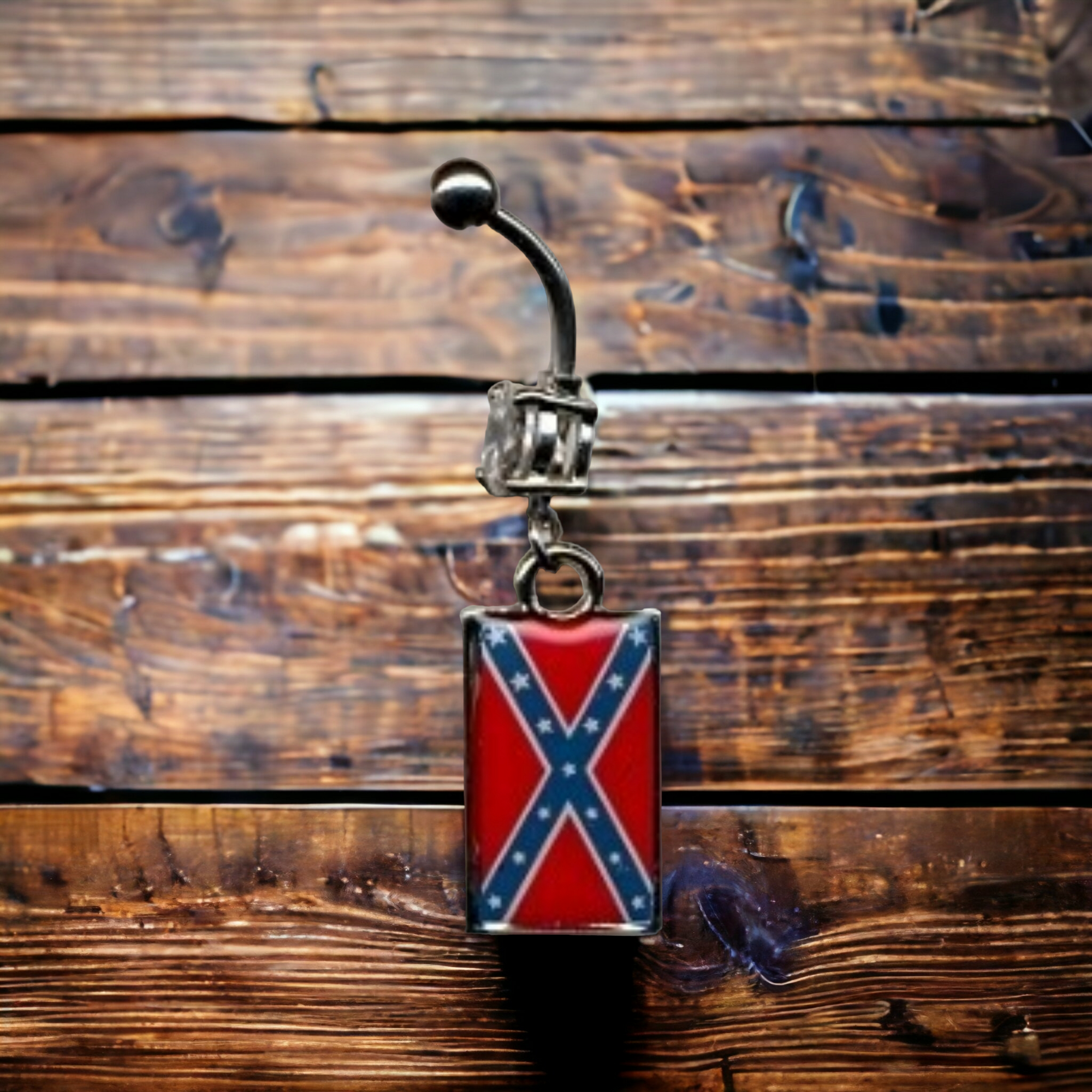 Battle Flag Belly Ring