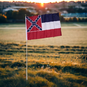 True Mississippi Flag Gravesite Stick Flag