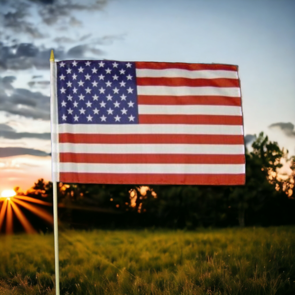 US Gravesite Stick Flag