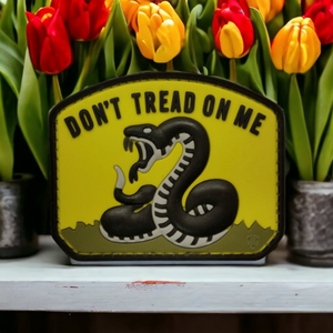 Don't Tread on Me PVC Patch Yellow